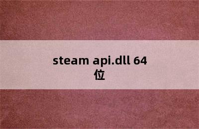 steam api.dll 64位